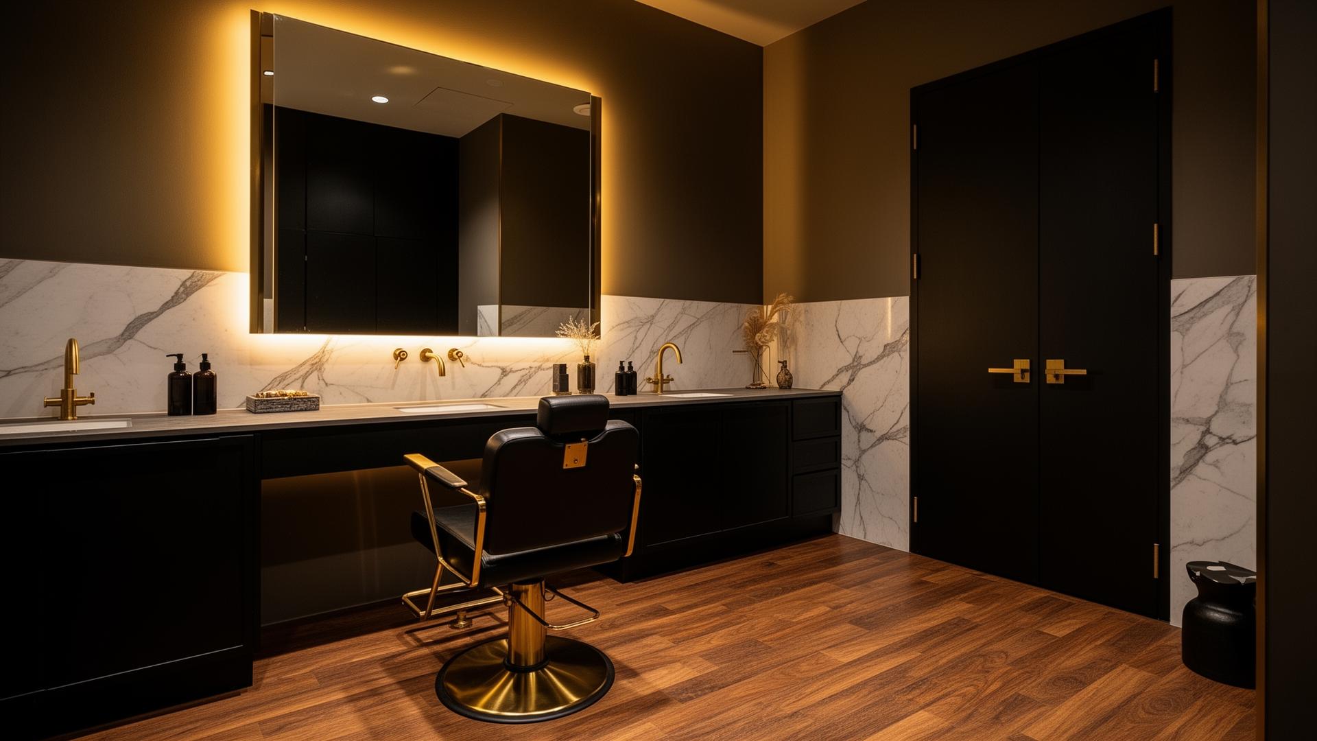 Luxury salon suite interior at Monarch Studio & Salon Suites